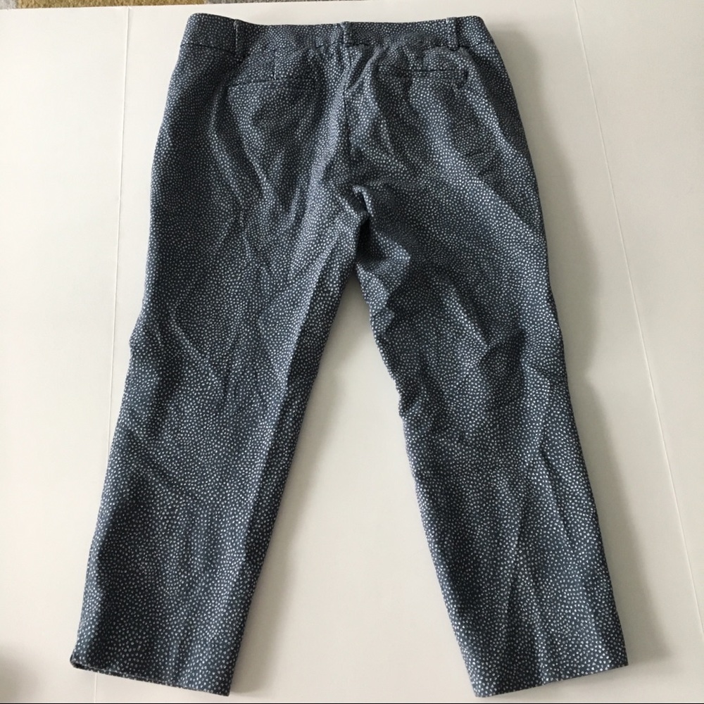 LOFT Blue Patterned Cropped Pants - Picture 8 of 8